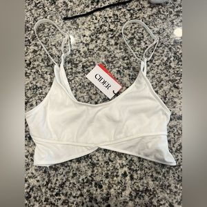 CIDER WHITE BRA TOP